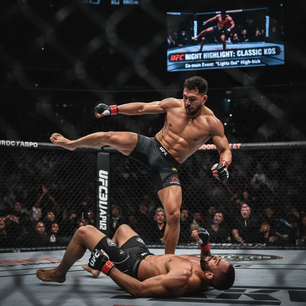 Pha high-kick kết liễu trong trận co-main event