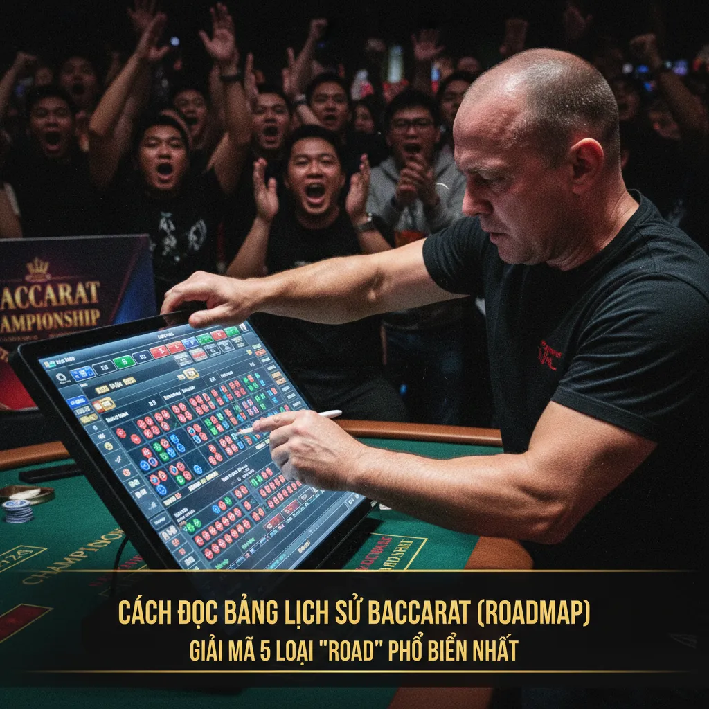 Ví dụ về cầu bệt Baccarat (Dragon Tail)
