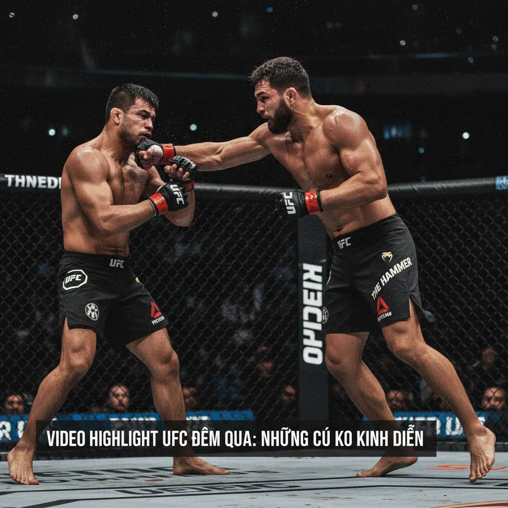 Một pha ra đòn trong các trận đấu sơ loại UFC