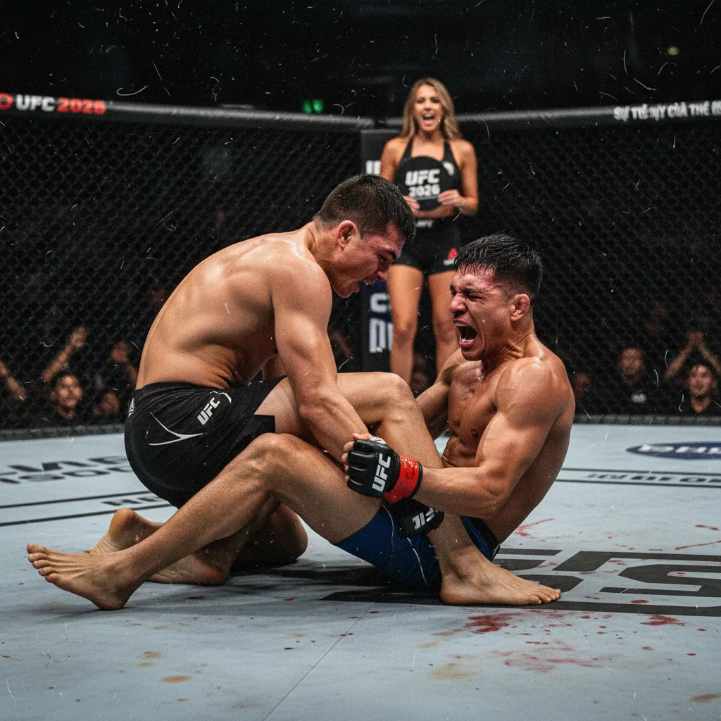Một đòn khóa chân (leg lock) hiểm hóc